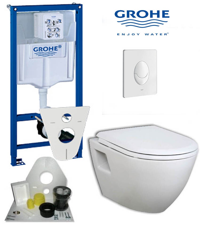 Toilet set Grohe met 325 toilet 50 cm wit