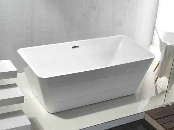 Vrijstaand bad Larix 180 cm wit