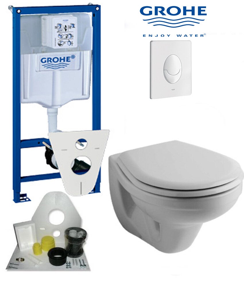 Toilet set Grohe met Sphinx toilet 51 wit