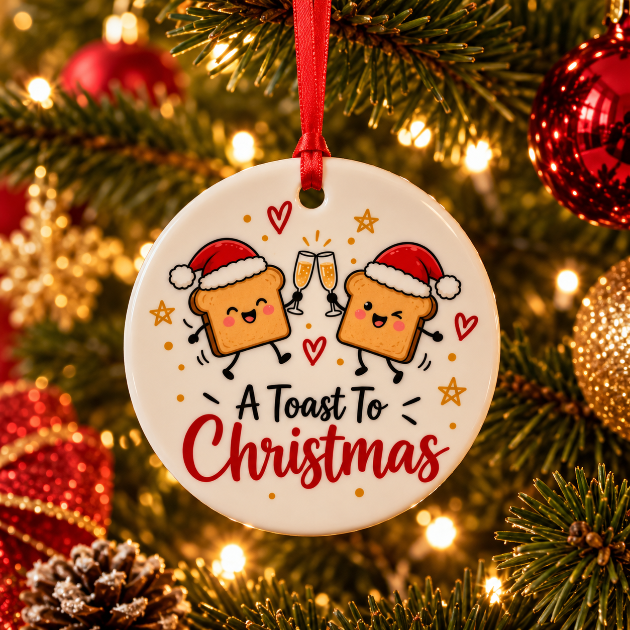 Kersthanger "A Toast To Christmas"