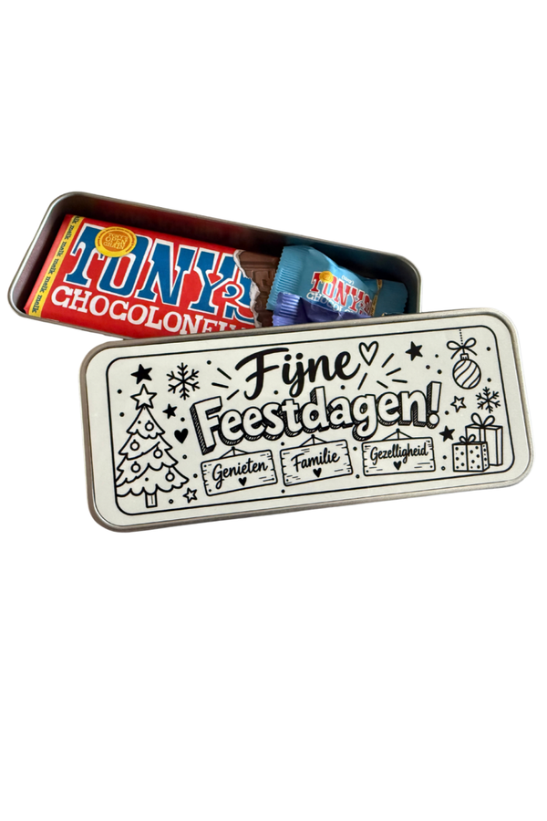 Geschenkblik Fijne Feestdagen