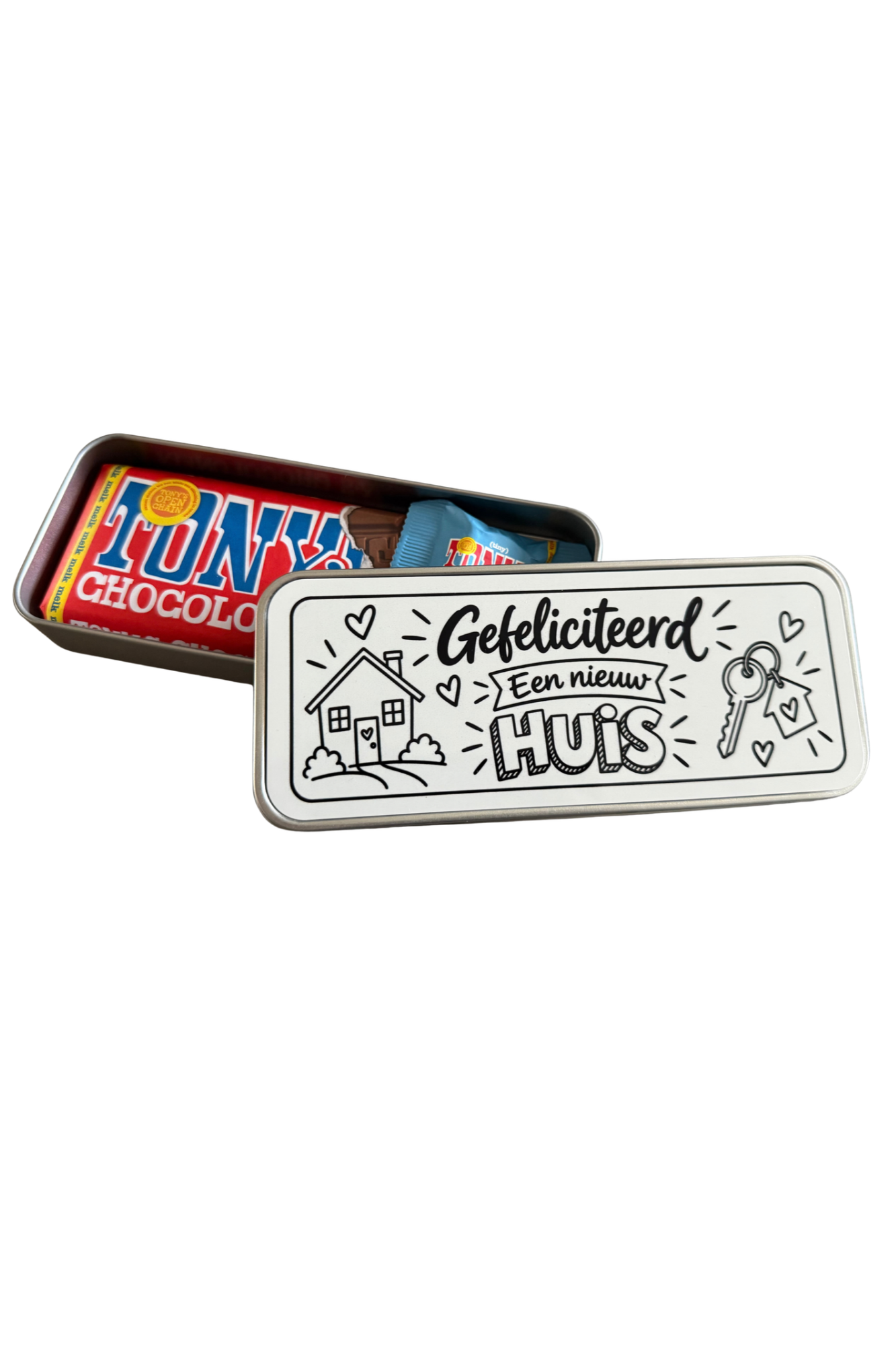 Geschenkblik Nieuw huis.