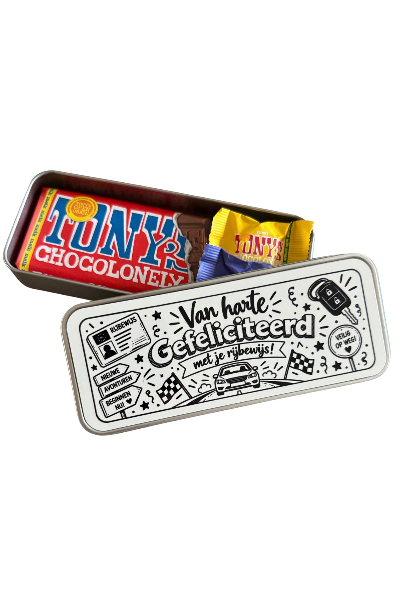 Geschenkblik Gefeliciteerd met je rijbewijs