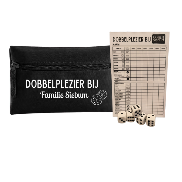 Dobbelspel gepersonaliseerd