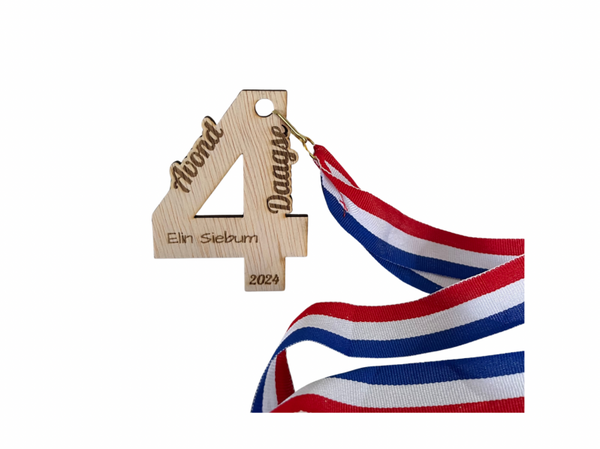 Medaille avondvierdaagse hout
