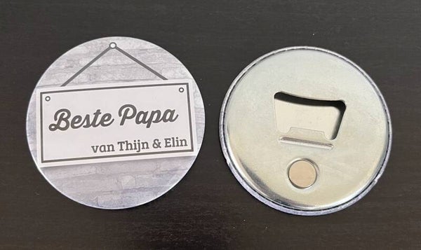 Opener met eigen foto of logo