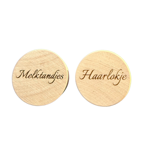 Potje melktandjes / haarlokje