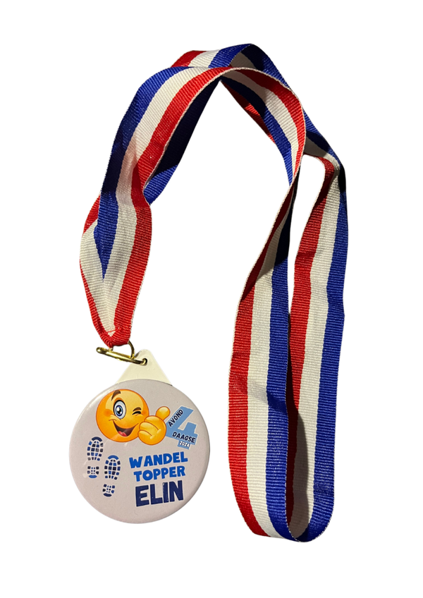 Medaille avondvierdaagse blauw