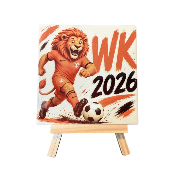 Tegeltje WK 2026 nu tijdelijk met gratis houder!
