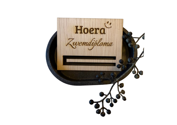 Geldkaart Hoera Zwemdiploma