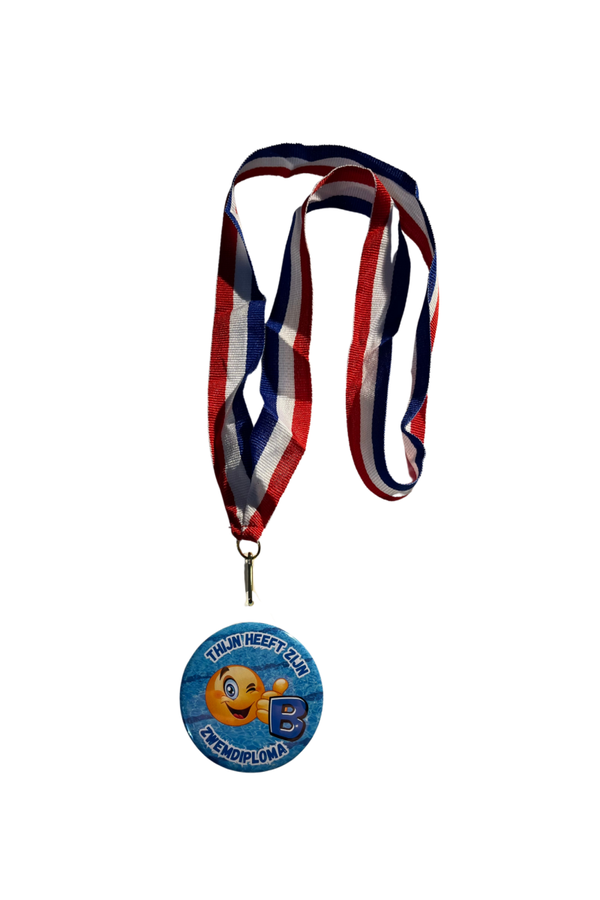 Medaille Zwemdiploma Blauw