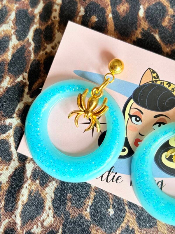 Pendientes Blue Widow