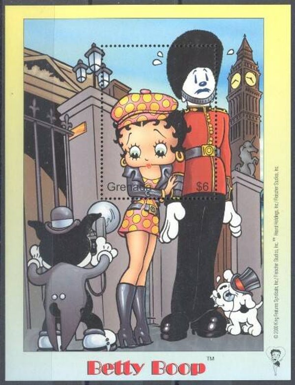 0121 Arts Cartoons Comics BD 2000 Grenada Betty Boop block 3