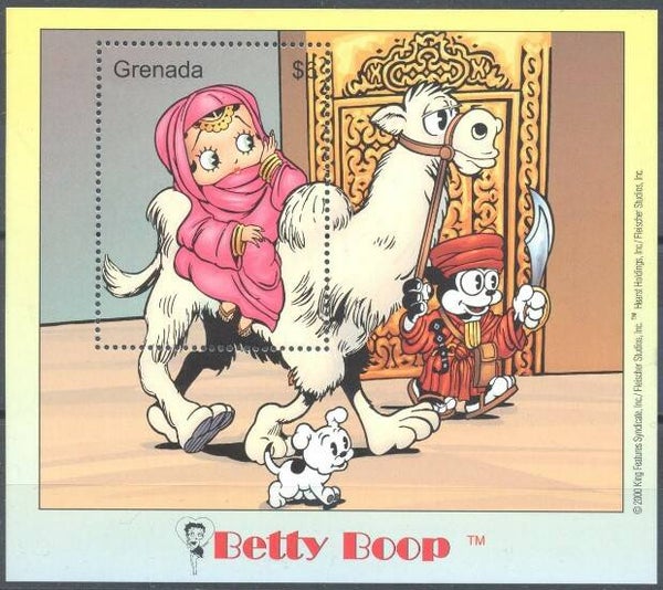 0121 Arts Cartoons Comics BD 2000 Grenada Betty Boop block 5
