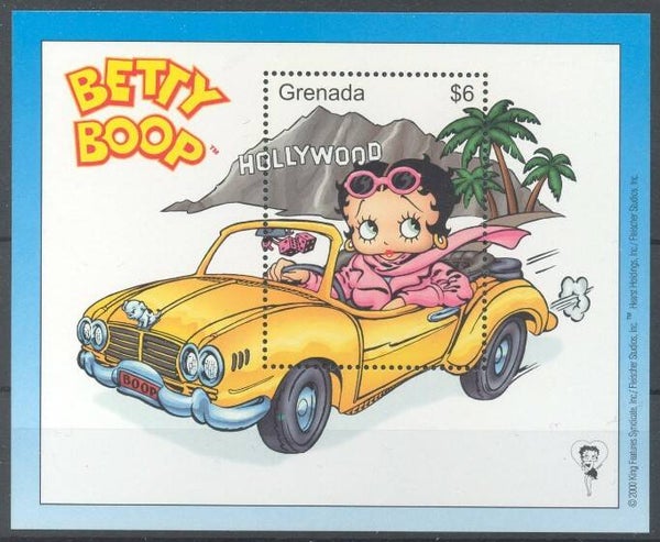 0121 Arts Cartoons Comics BD 2000 Grenada Betty Boop block 9