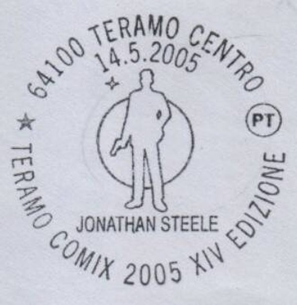 0121 Arts Cartoons Comics BD 2005 Italy Jonathan Steele postmark