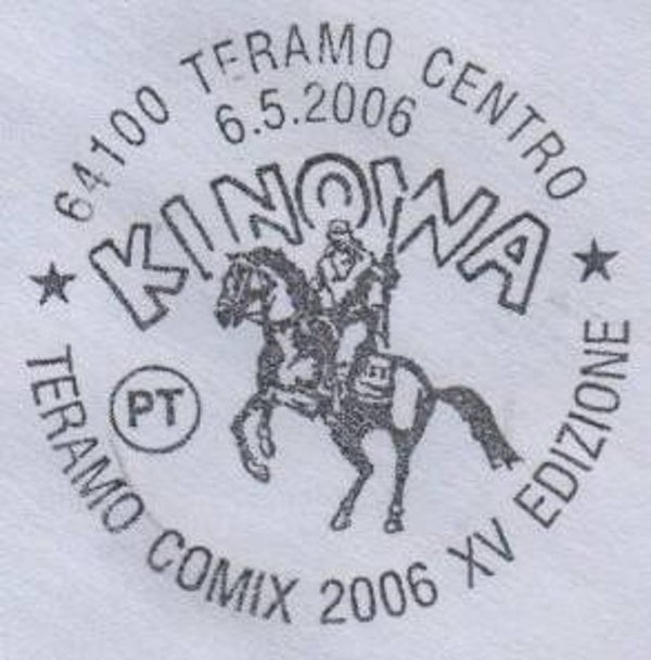 0121 Arts Cartoons Comics BD 2006 Italy Kinowa postmark