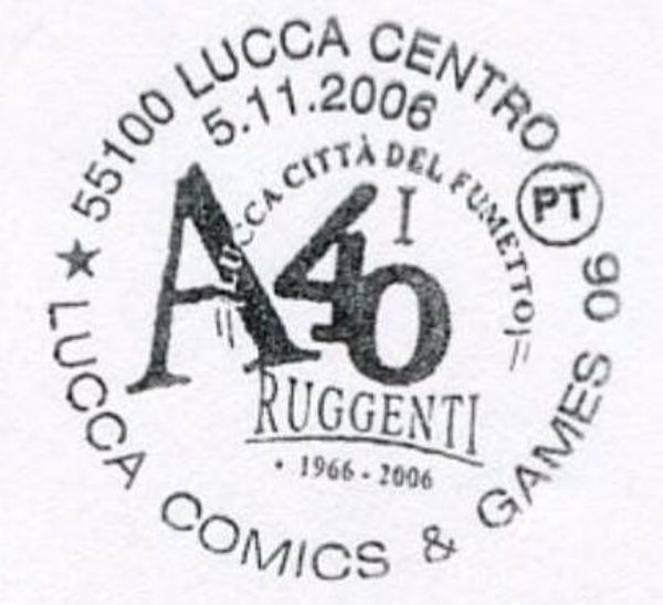 0121 Arts Cartoons Comics BD 2006 Italy Lucca Comics & Games postmark 2