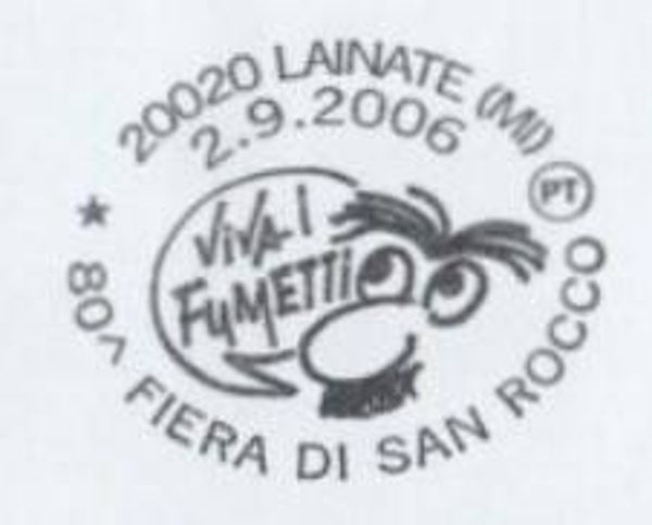 0121 Arts Cartoons Comics BD 2006 Italy postmark