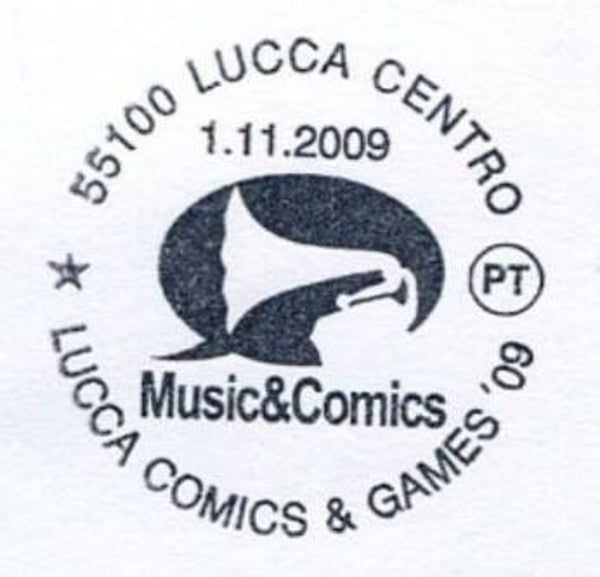 0121 Arts Cartoons Comics BD 2009 Italy Lucca Comics & Games postmark 1
