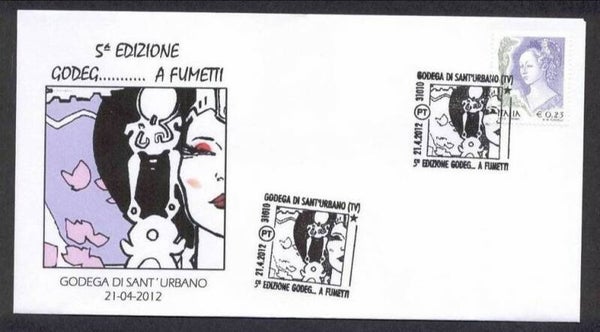 0121 Arts Cartoons Comics BD 2012 Italy Godeg a fumetti 5e edition FDC 1