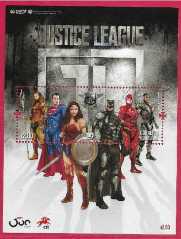 Arts Cartoons Comics BD DC comics 2020 Portugal souvenir sheet