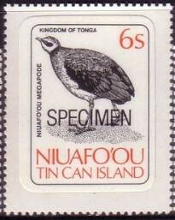 2101 Birds 1983 Niuafo'ou (Megapodius pritchardii) Tongan Megapode 6s stamp specimen