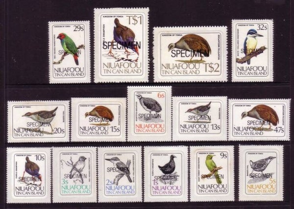 2101 Birds 1983 Niuafo'ou serie specimen