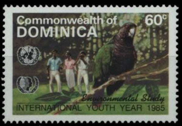 2101 Birds 1985 Dominica Parrots (Amazona imperialis) Imperial Amazon stamp
