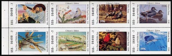 Birds 1996 USA Texas collection booklet sheet