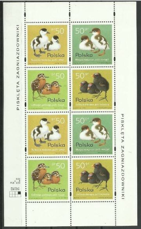 2101 Birds 1997 Poland miniature sheet