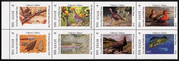 Birds 1997 USA Texas collection booklet sheet
