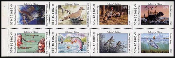 Birds 1998 USA Texas collection booklet sheet