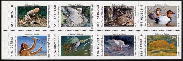 Birds 1999 USA Texas collection booklet sheet