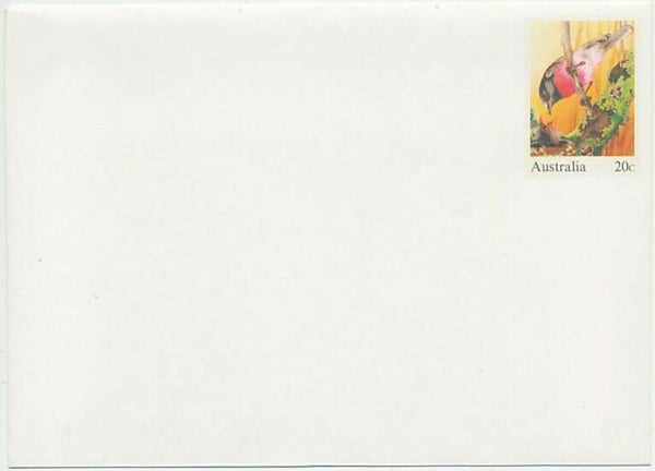 2101 Birds 2000 Australia Flycatchers (Petroica rosea) Rose Robin envelope