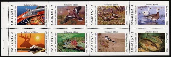 Birds 2001 USA Texas collection booklet sheet
