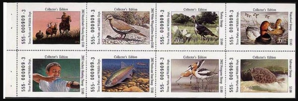 Birds 2002 USA Texas collection booklet sheet