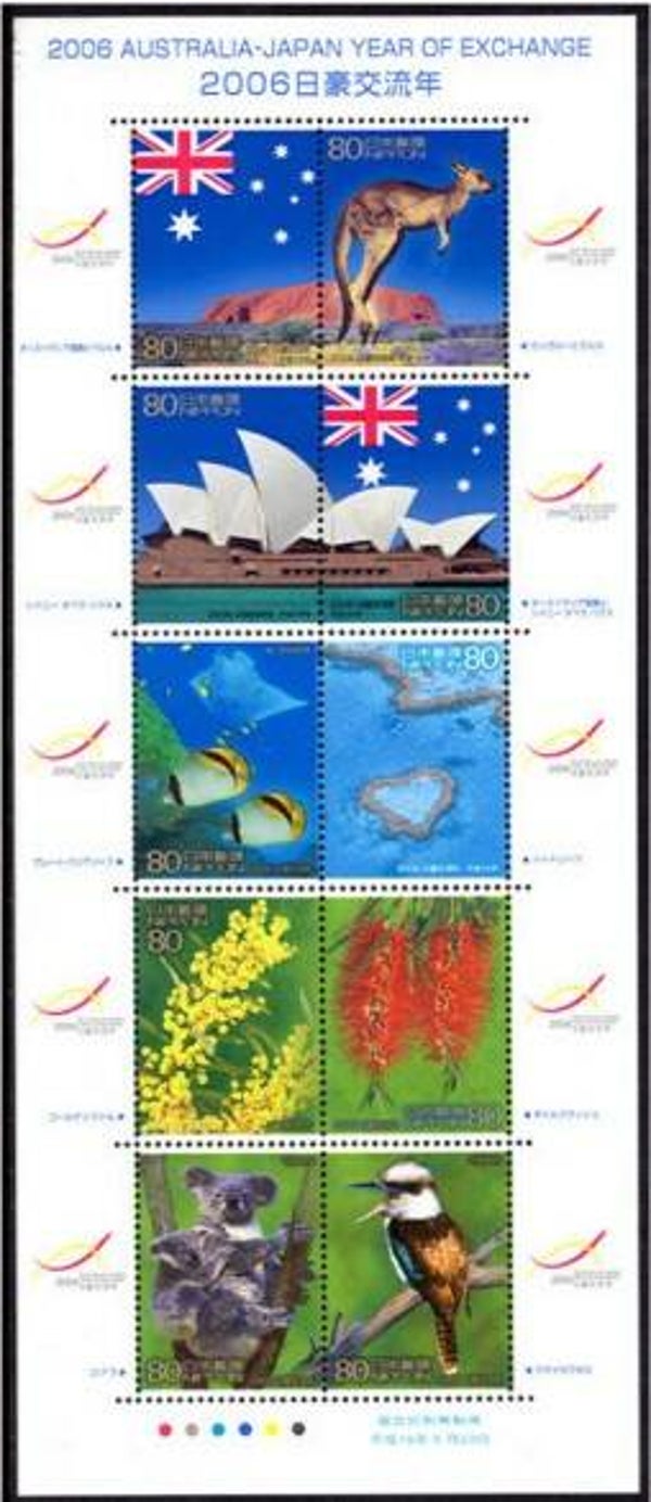 2101 Birds 2006 Japan miniature sheet 1