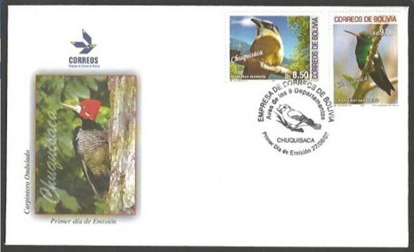 2101 Birds 2007 Bolivia FDC 1