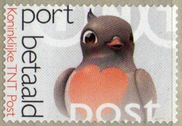 2101 Birds 2010 Netherlands port paid stamp