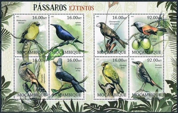 2101 Birds 2012 Mozambique miniature sheet 1