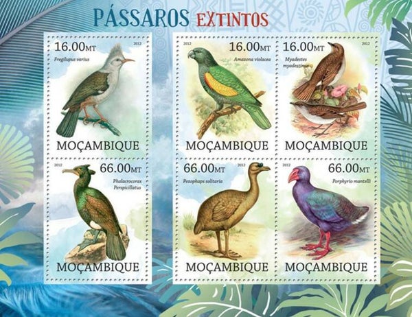 2101 Birds 2012 Mozambique miniature sheet 3