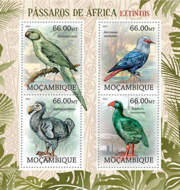 2101 Birds 2012 Mozambique miniature sheet 6