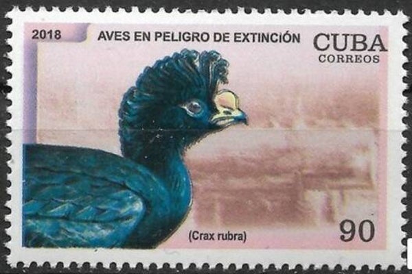 2101 Birds 2018 Cuba (Crax rubra) Great Curassow serie