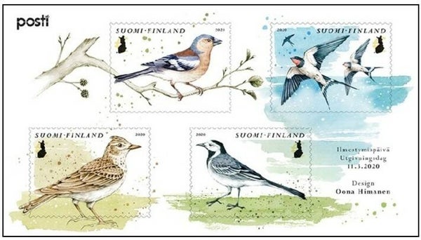 2101 Birds 2020 Finland souvernir sheet