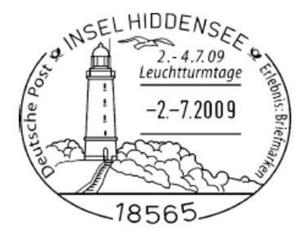 Lighthouses 2009 Germany Insel Hiddensee postmark 1