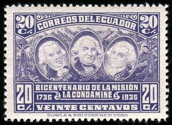 2103 Geodesy 1936 Ecuador Triangulation Explorer Antonio de Ulloa (Esp) stamp