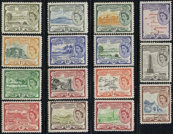 2103 Geodesy 1954 St.Kitts Nevis Anguilla Cartography Maps serie