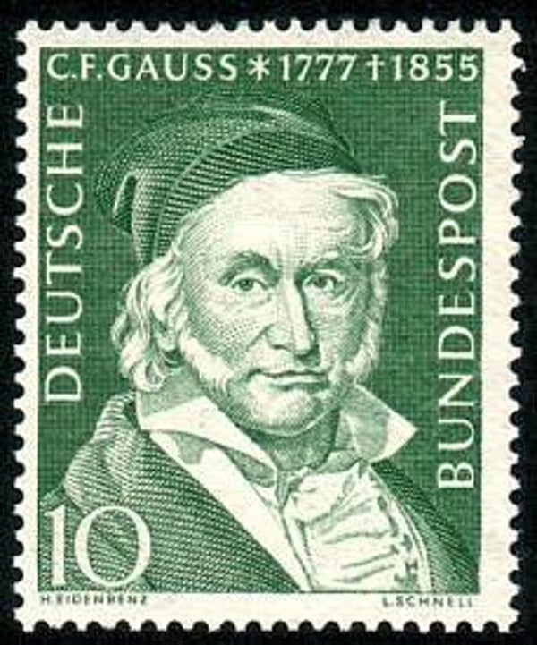 2103 Geodesy 1955 Germany Mathematician Carl Friedrich Gauss (D) stamp
