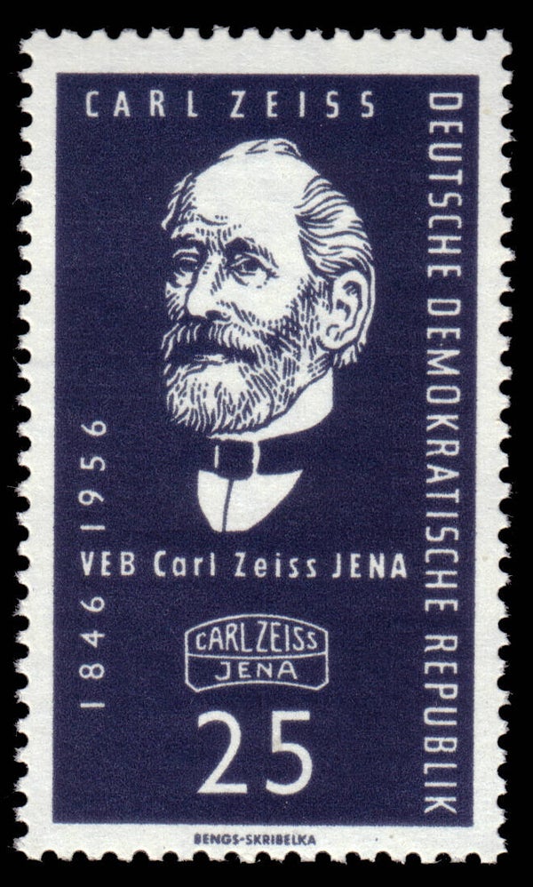 2103 Geodesy 1956 Germany DDR Instrument maker Carl Zeiss (D) stamp